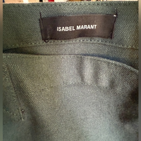 Isabel Marant Yenky Tote Bag Green - Picture 7 of 10